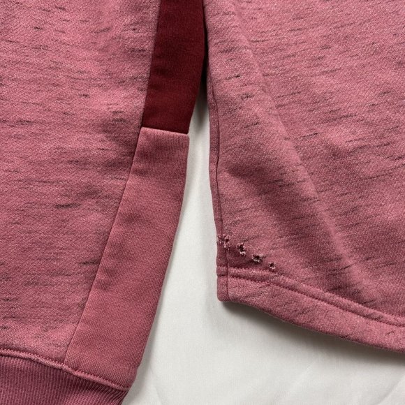 Adidas Sweater Women Small Pink Maroon White Hoodie Sweatshirt Ladies Small - Picture 7 of 7